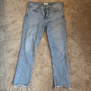 Agolde Merrel Mid Rise Straight in Astray